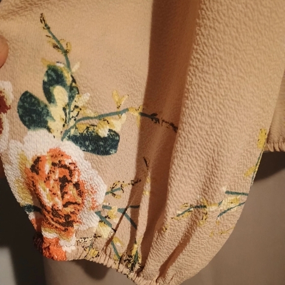 NEW! And The Why Los Angeles Floral Blouse Women's Large Cottagecore Relaxed Fit - Picture 3 of 6